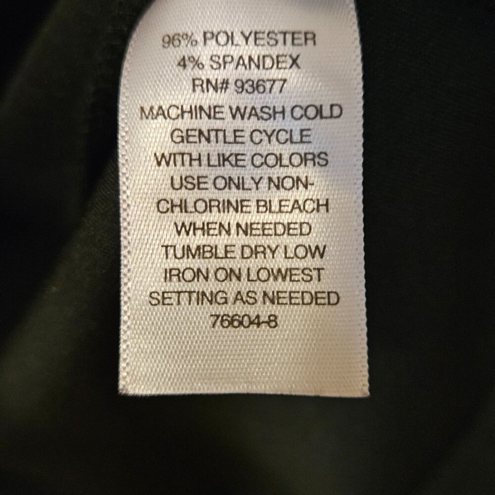 Liz Claiborne 2X Black Round Neck Short Sleeve Blouse NWOT - Picture 5 of 6